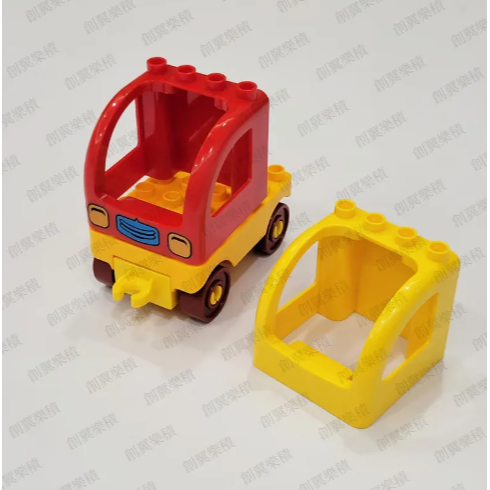 大顆粒積木 樂高得寶相容大顆粒 美高積木 德寶兼容 douplo相容 工程車/鏟車/消防車/組 創翼樂積 twlogic-規格圖1