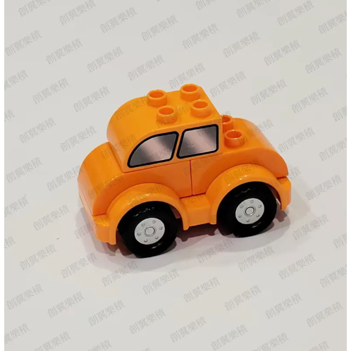 橙色小轎車