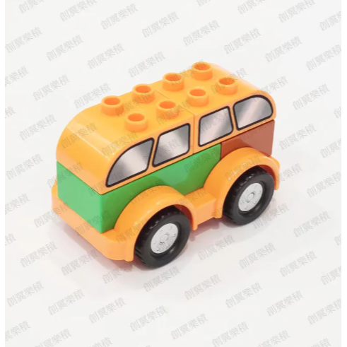 大顆粒積木 樂高得寶相容大顆粒 美高積木 德寶兼容 douplo相容 積木小車 / 各式小車組 創翼樂積 twlogic-規格圖1