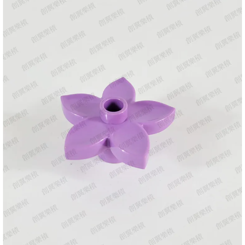 2朵淺紫色五角小花