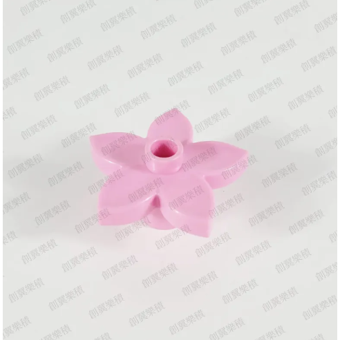 2朵粉色五角小花