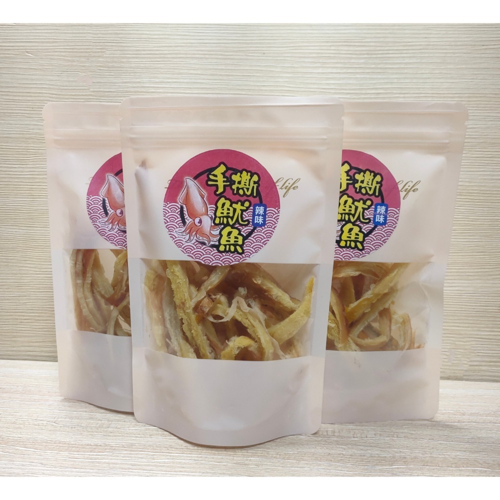 【千源品鮮屋】手撕魷魚(辣味/原味) 金門特夯品 不硬不柴 新鮮 越嚼越起勁 Q彈-細節圖3