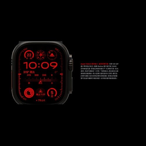 【限時特賣】Apple Watch Ultra2 GPS+行動網路 49mm鈦金屬殼搭錶帶/錶環-細節圖3