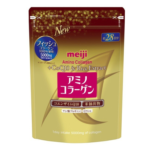 【上新僅限今日限時促銷】明治 Meiji 膠原蛋白粉196g/28日 低分子 魚 膠原蛋白 玻尿酸 Q10 金色加強版