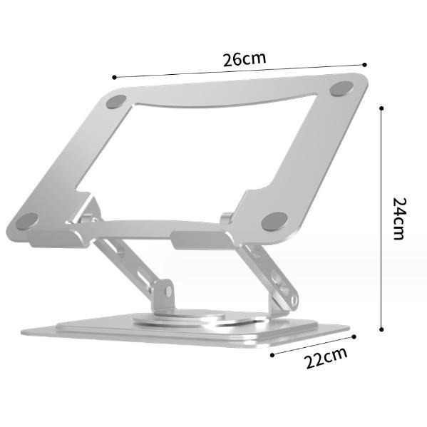 筆電散熱支架 360°旋轉 筆電支架 旋轉筆電支架 筆電散熱架 筆電支架 筆電架 電腦架 散熱架【LZM 生活嚴選】-細節圖3