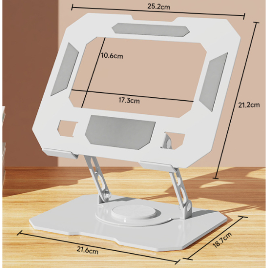 筆電散熱支架 360°旋轉 筆電支架 旋轉筆電支架 筆電散熱架 筆電支架 筆電架 電腦架 散熱架【LZM 生活嚴選】-規格圖7