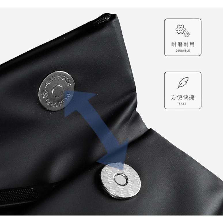 磁扣單肩包 防水包 側背包 斜背包 郵差包 胸包 單肩包 男包 男生包包 休閒包 磁吸扣斜背包 WW079-細節圖8