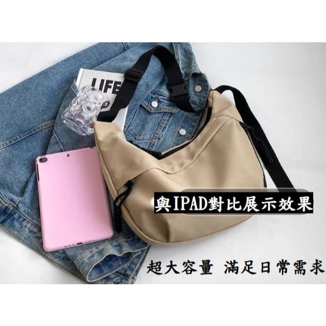 簡約側肩包 輕量側肩包 側背包 肩背包 休閑百搭托特包韓版腋下包學生書包 斜背包ins 胸包 女包【LZM 生活嚴選】-細節圖5