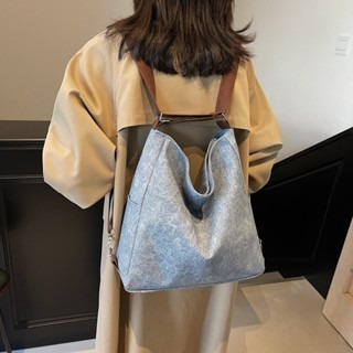 日系千層皮革包 斜肩萬用包 單肩包 側背包 斜背包 肩背包 後背包 單肩包 包包 女包 大容量 【LZM 生活嚴選】-規格圖9