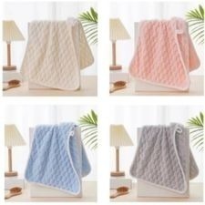 雙層加厚超吸水雲朵浴帽 加厚超強吸水珊瑚絨浴帽 乾髮帽 擦髮帽 乾髮毛巾 吸水帽 擦頭浴帽 乾髮巾 【LZM 生活嚴選】-細節圖7