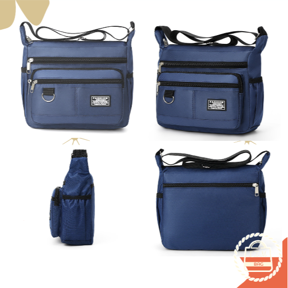 五層大容量斜肩包 側背包 包包多口袋 防水耐磨背包 斜背包男 多口袋做生意包 郵差包 男士斜背包 WW047-細節圖5