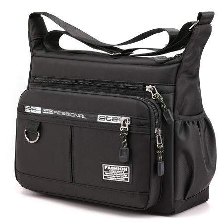 五層大容量斜肩包 側背包 包包多口袋 防水耐磨背包 斜背包男 多口袋做生意包 郵差包 男士斜背包 WW047-細節圖8