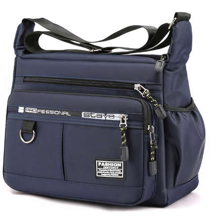 五層大容量斜肩包 側背包 包包多口袋 防水耐磨背包 斜背包男 多口袋做生意包 郵差包 男士斜背包 WW047-細節圖9