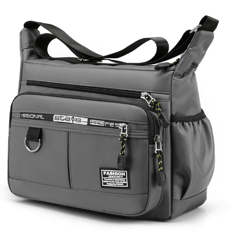 五層大容量斜肩包 側背包 包包多口袋 防水耐磨背包 斜背包男 多口袋做生意包 郵差包 男士斜背包 WW047-細節圖10