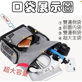 大容量後背包 可放16吋 背包女 帆布 尼龍 防水 小後背包 電腦包 背包 後背包 書包 雙肩包 WW069-細節圖4