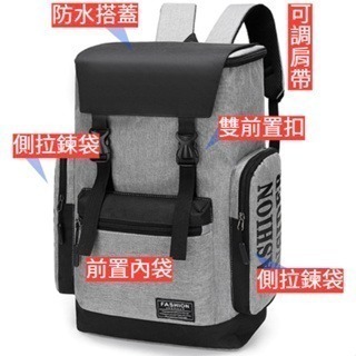 大容量後背包 可放16吋 背包女 帆布 尼龍 防水 小後背包 電腦包 背包 後背包 書包 雙肩包 WW069-細節圖6