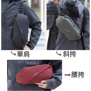輕便大容量多功能腰包 休閒胸包 側背包 旅行斜背包 運動腰包 單肩包 男生腰包 胸包 腰包 【LZM 生活嚴選】-細節圖4