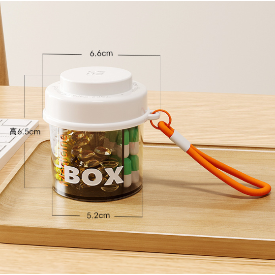 便攜分隔式藥盒 透明藥盒 藥盒 隨身藥盒 防潮藥盒 迷你藥盒 小藥盒 一週藥盒 迷你收納盒 旅行收納 【LZM 生活嚴選-規格圖8