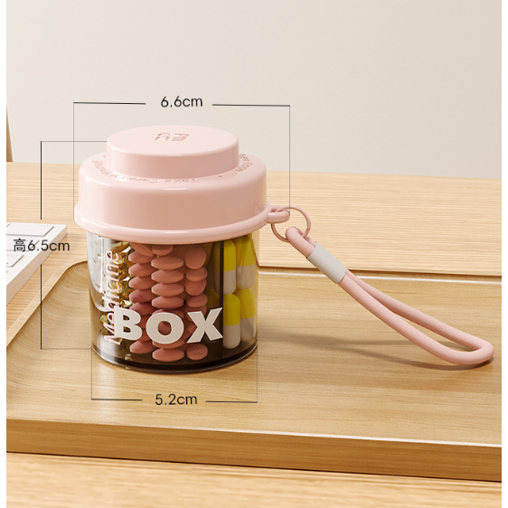 便攜分隔式藥盒 透明藥盒 藥盒 隨身藥盒 防潮藥盒 迷你藥盒 小藥盒 一週藥盒 迷你收納盒 旅行收納 【LZM 生活嚴選-規格圖8