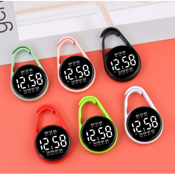 迷你時鐘 LED電子錶 隨身掛錶 電子掛錶 鑰匙扣掛件 計時錶 學生錶 考試錶 錶 手錶 掛飾 【LZM 生活嚴選】-細節圖6