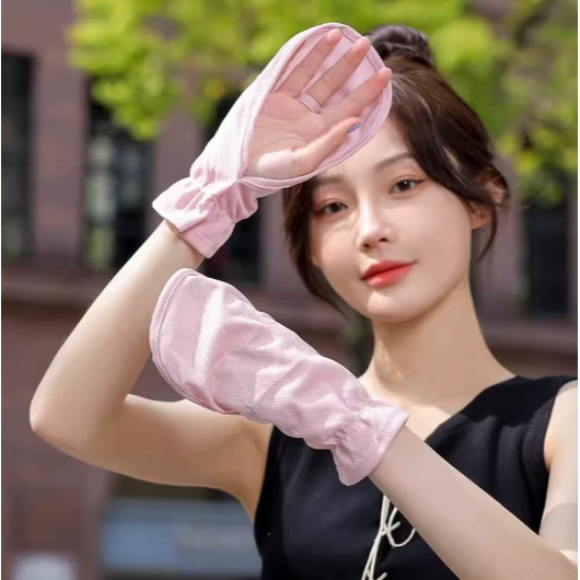 騎車防曬手套 透氣防曬手套 防曬手套 涼感手套 機車手套 開車手套 遮陽手套 防曬 手套 【LZM 生活嚴選】-細節圖9