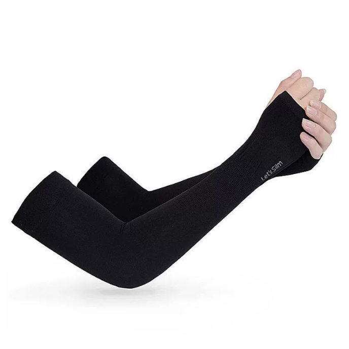 夏日冰絲袖套 冰絲防曬手套 超夯韓版 冰絲袖套 防曬袖套 戶外袖套 袖套 涼感 冰絲 防曬手套 【LZM生活嚴選】-規格圖7