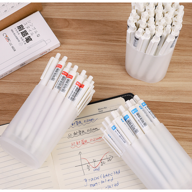 刷題筆 0.5 原子筆 ST筆頭 自動筆 中性筆 小白筆 手帳筆 藍筆 黑筆 紅筆 極簡風文具 WW011-細節圖8