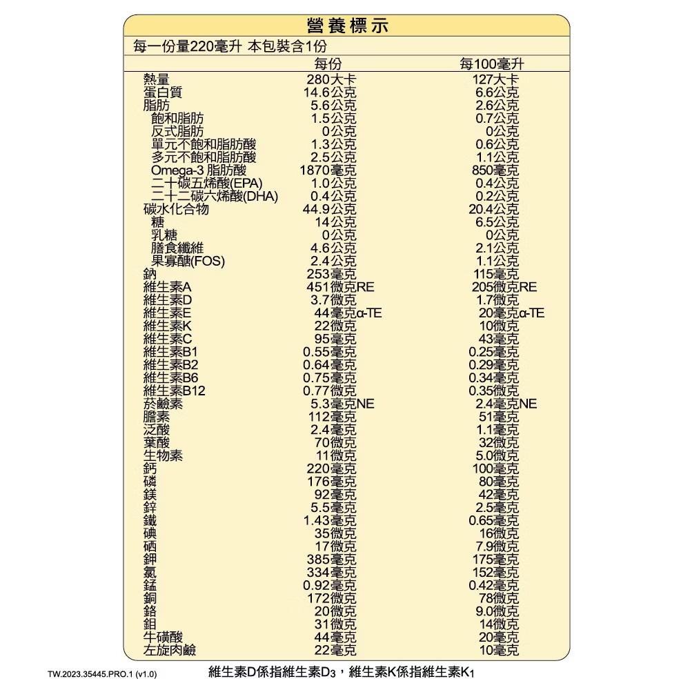 「限時優惠」贈1罐 亞培 倍力素 經典香草&莓果風味 癌症專用即飲禮盒(220ml/8罐/禮盒) 鎮安中西安和藥局-細節圖3