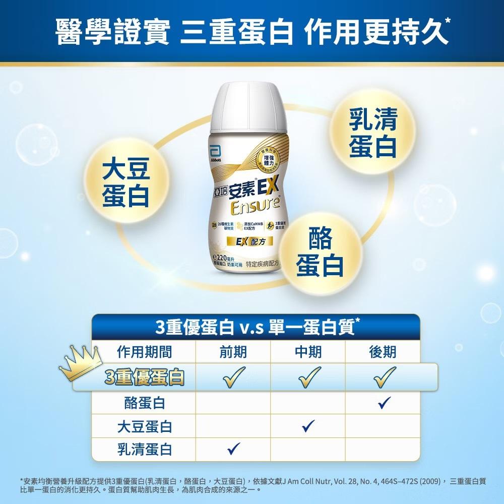 藥局直營 亞培 安素 EX即飲配方8入禮盒 HMB升級配方(220ml x 8入) 鎮安中西安和藥局-細節圖6