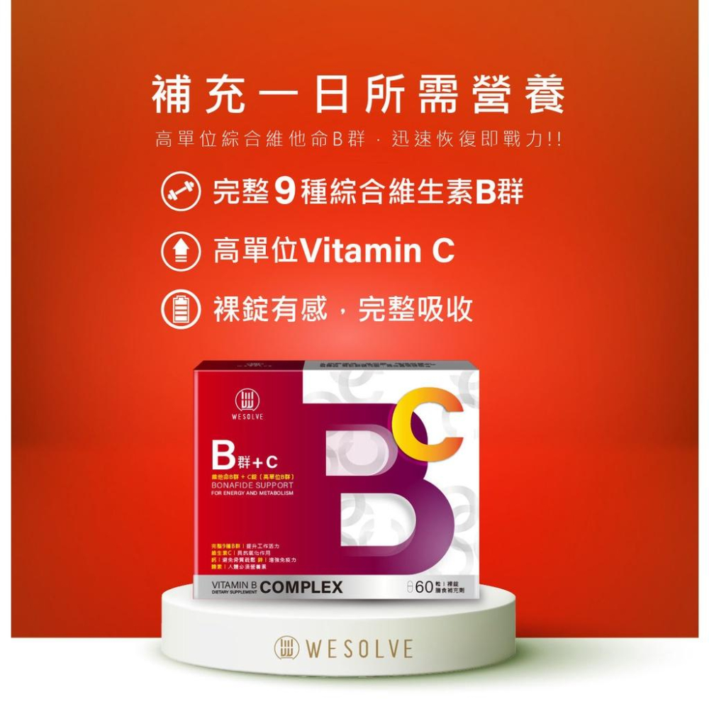 【唯妍】維他命B群+C(60粒) 高單位 B群 維生素C 鋅 鈣 鎮安中西安和藥局-細節圖4