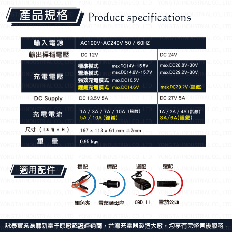 【麻新電子】SC1000S 智慧型 鉛酸/鋰鐵電池 12/24V 雙模充電器-細節圖7