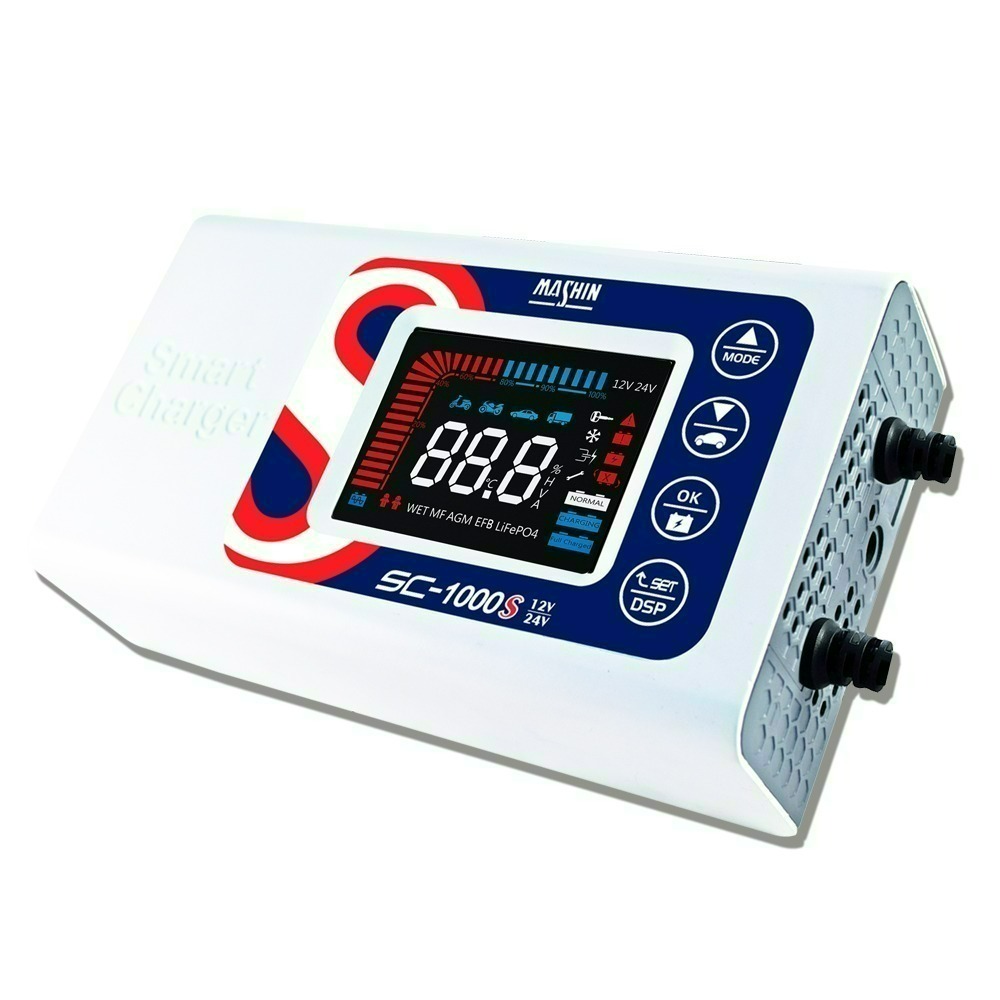【7-11門市團購】【麻新電子】SC1000S 智慧型 12/24V 鉛酸/鋰鐵電池雙模充電器(贈臺灣製造專用收納包)-規格圖7