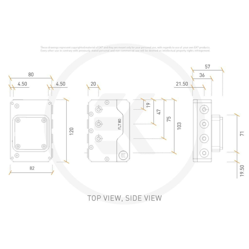 EK-Quantum Kinetic FLT 80 DDC PWM D-RGB ITX 適用小型水箱-細節圖7