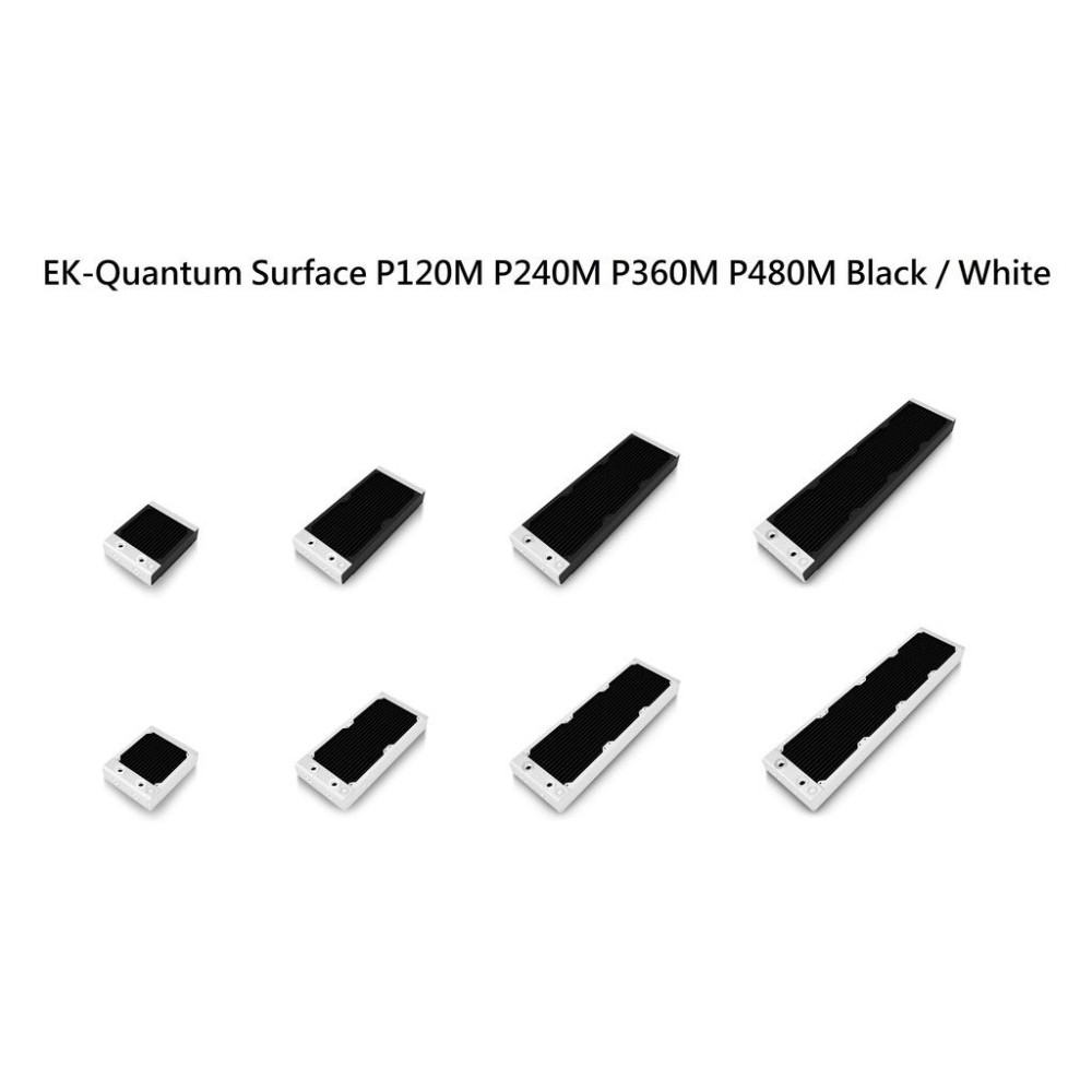 EK-Quantum Surface 120 240 360 480 水冷排 XFLOW 黑白 三種厚度-細節圖3