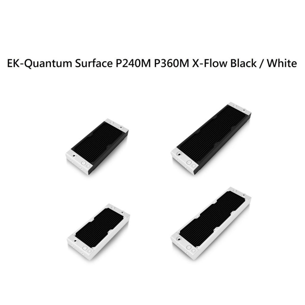 EK-Quantum Surface 120 240 360 480 水冷排 XFLOW 黑白 三種厚度-細節圖4