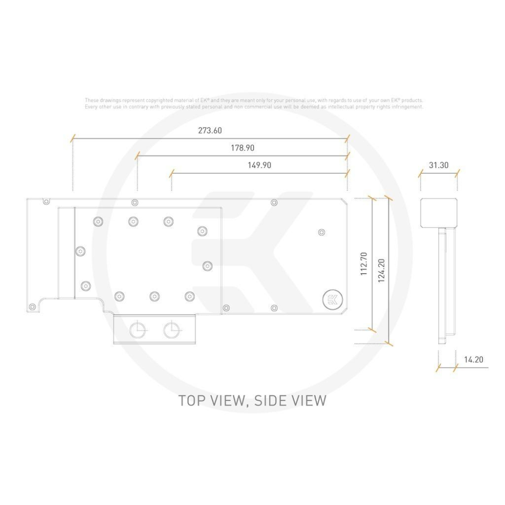 EK-Quantum Vector XC3 RTX 3080/3090 背板水冷頭-細節圖6