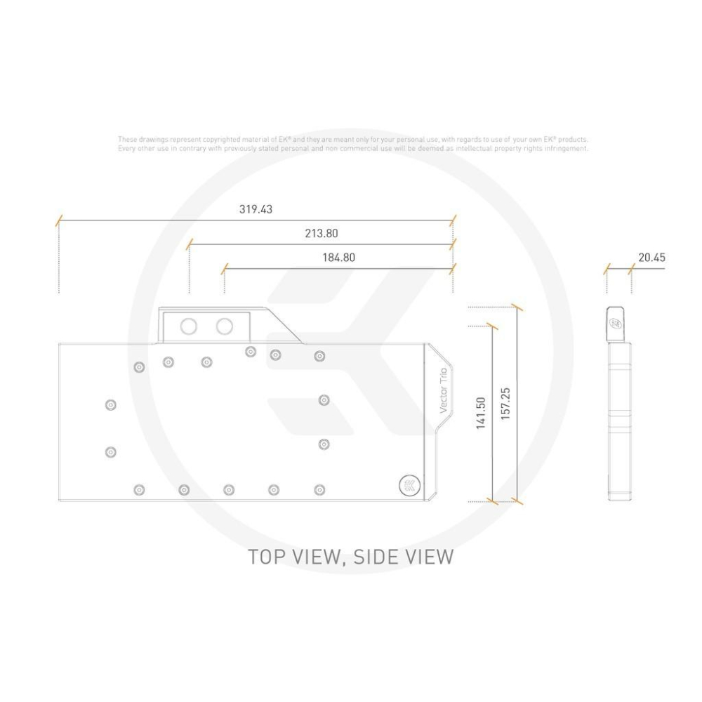 EK-Quantum Vector RTX 3080 3090 MSI Trio Suprim-細節圖6