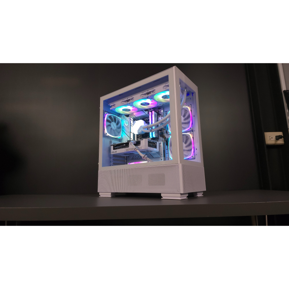 AMD 40系 電競電腦 RGB發光 純白主機/贈滑鼠墊-細節圖2