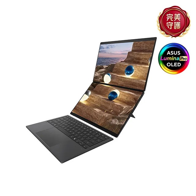 ASUS 華碩Zenbook Duo 14吋AI觸控OLED筆電灰色 UX8407AA-0103I378H-細節圖2
