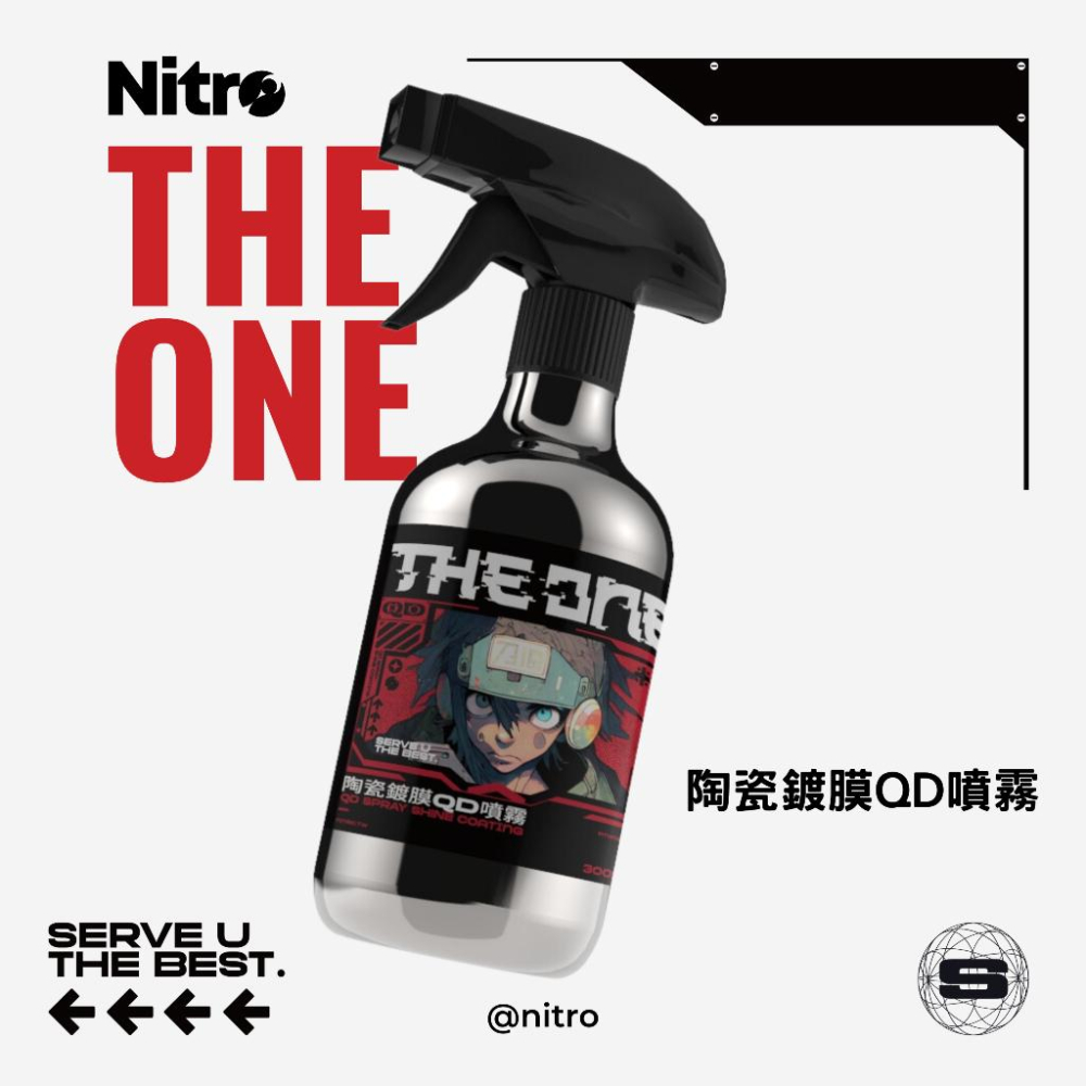 【Nitro 曬車少年】THE ONE 陶瓷鍍膜QD噴霧 鍍膜洗車/漆面維護/鍍膜維護-細節圖2