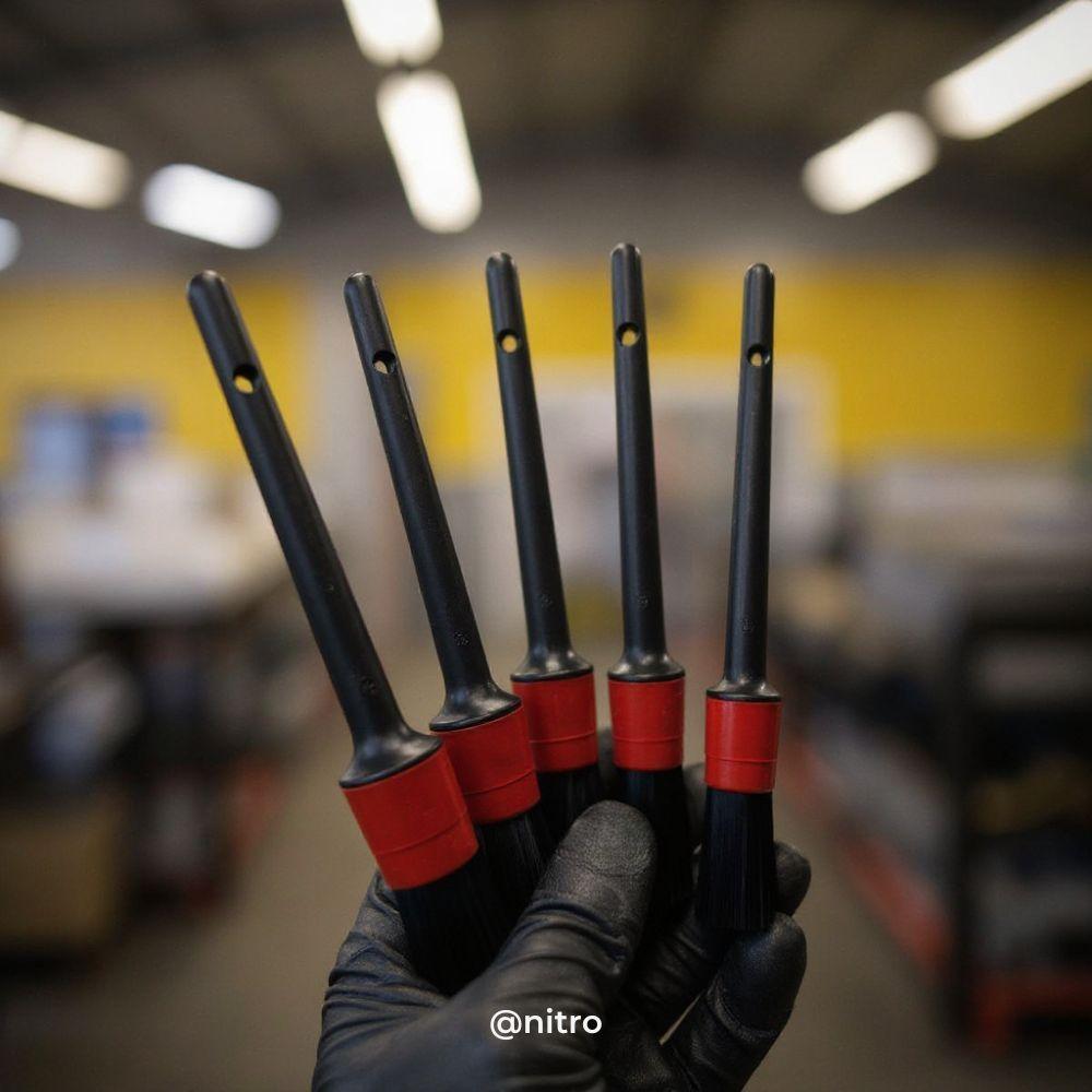 【他X的只要 2 元而已 !】細節刷 內裝清潔刷組 輪框刷 輪胎刷 洗車必備 洗車工具-細節圖5