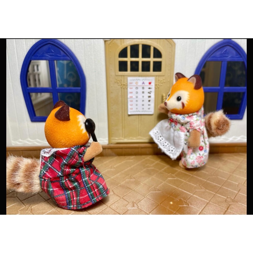 近全新·早期絕版品★五寶村★森林家族 火車遊樂場 遊戲小火車；山洞遊樂場；視力檢查組-細節圖3