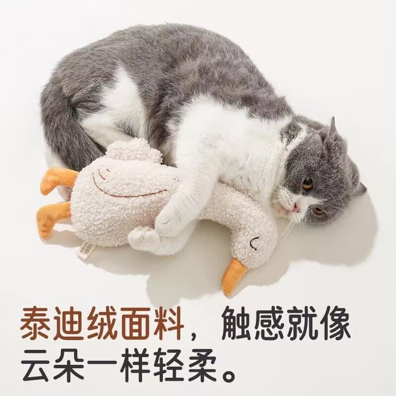 ❤️新款發聲絨毛聲響安撫貓咪玩偶（兩款/組）❤️-細節圖4