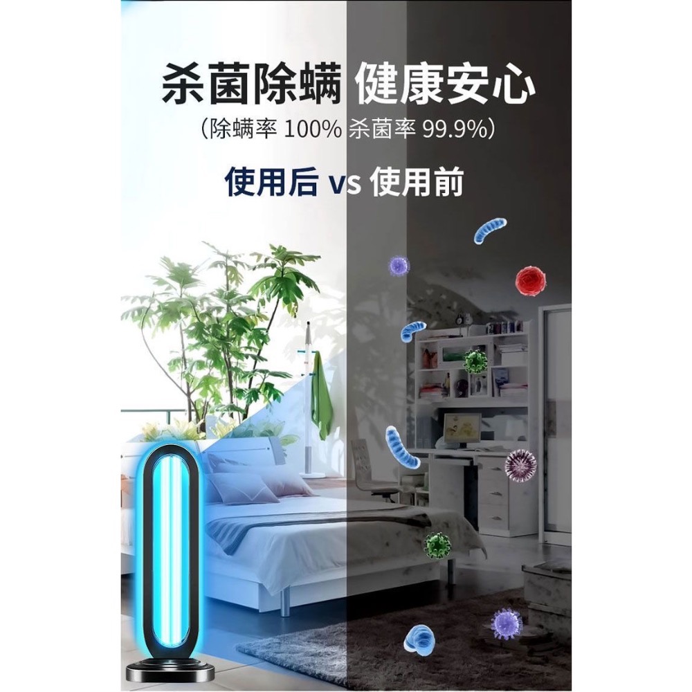 🆕專業級65W紫外線無臭氧居家搖控殺菌除蟎消毒燈🆕-細節圖3