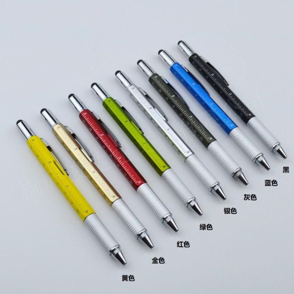 新款多功能六合一工具筆*5隻-細節圖2