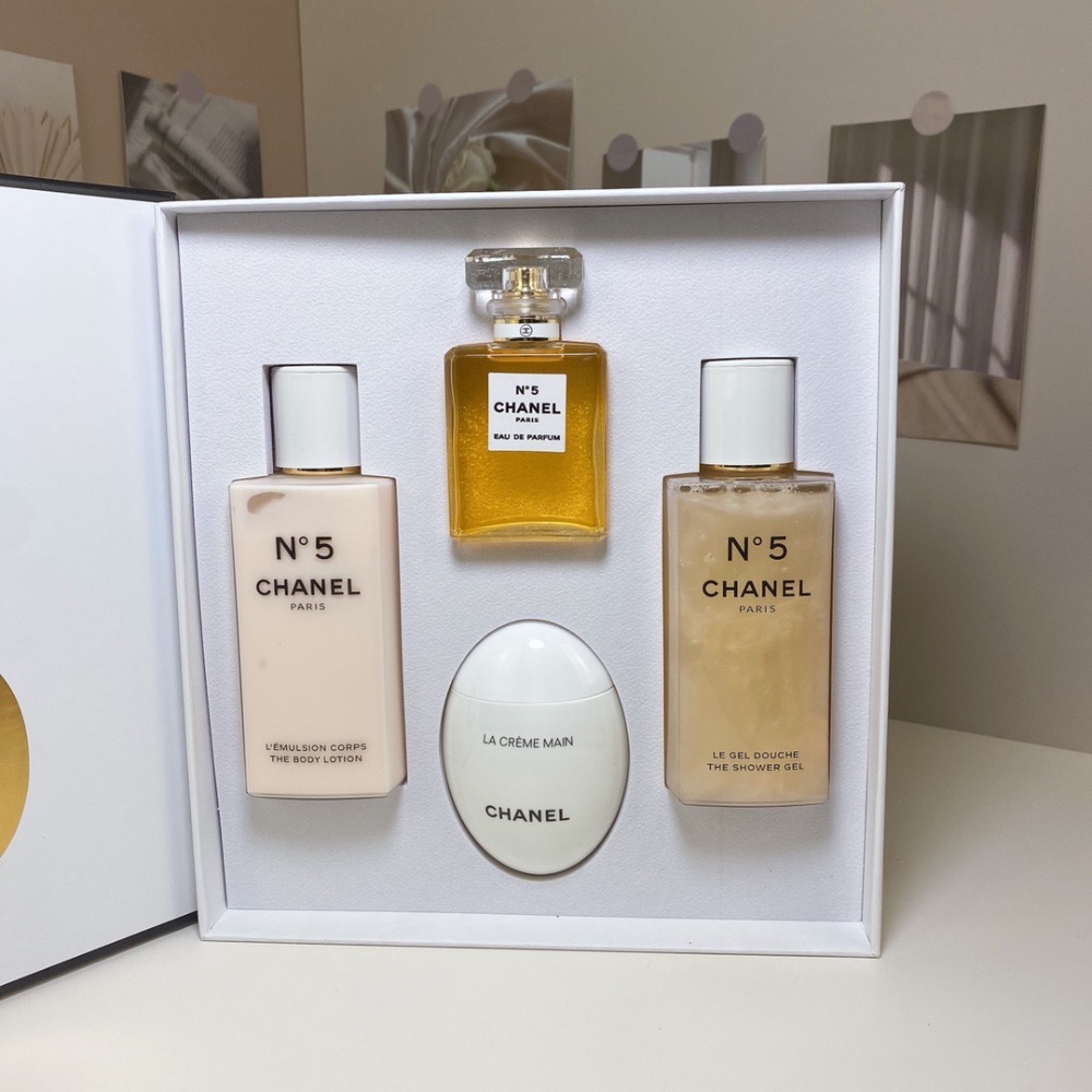 香奈兒黃5號全身香氛四件套裝組-細節圖2