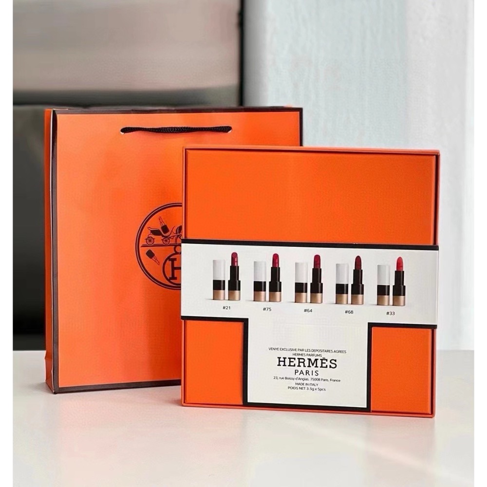 愛馬仕口紅五件套裝-細節圖5