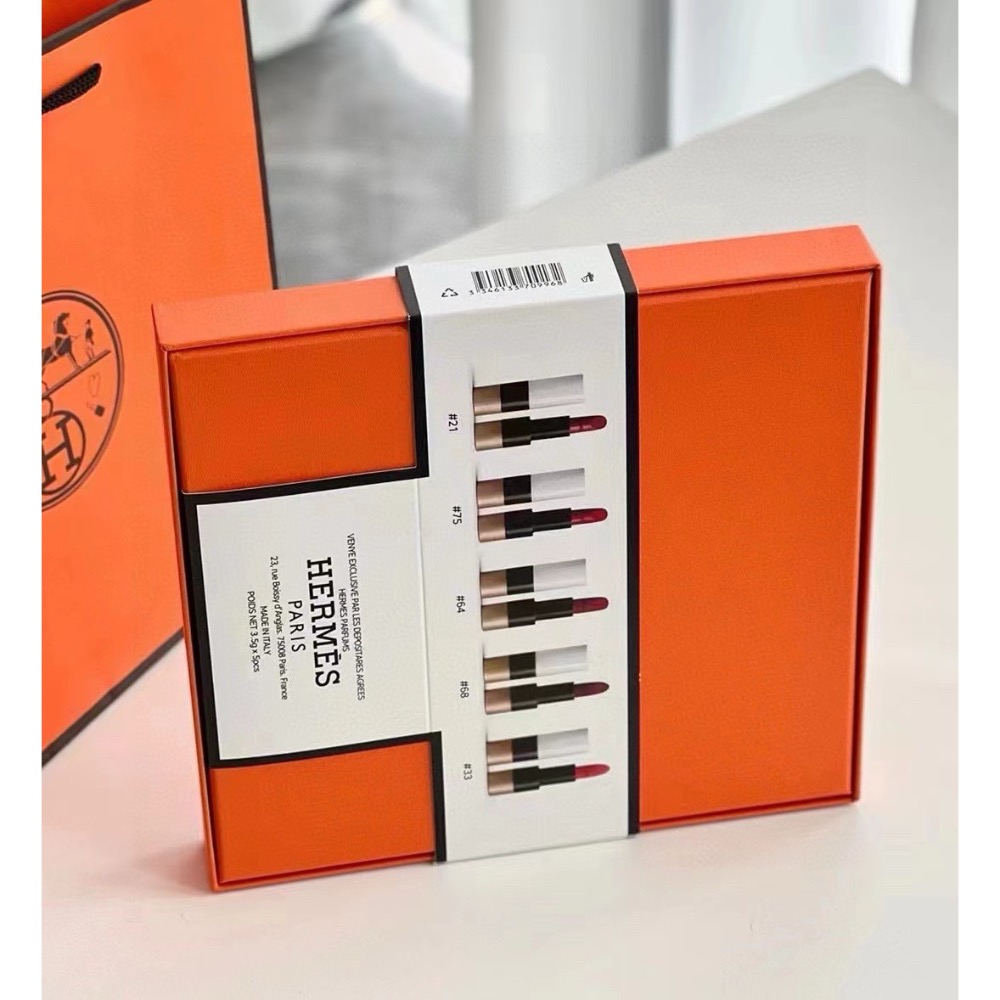 愛馬仕口紅五件套裝-細節圖6