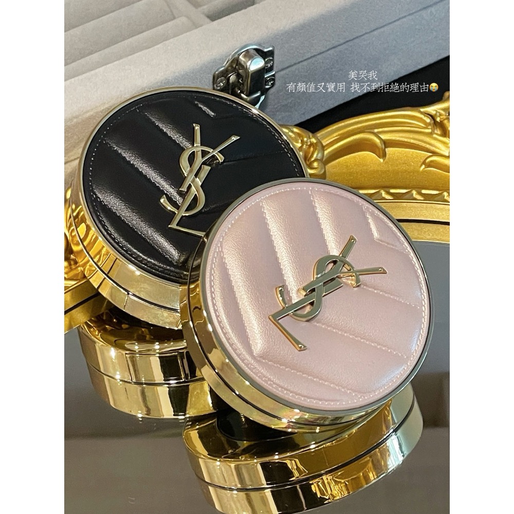 專櫃旗艦店款 聖羅蘭皮革氣墊-細節圖4