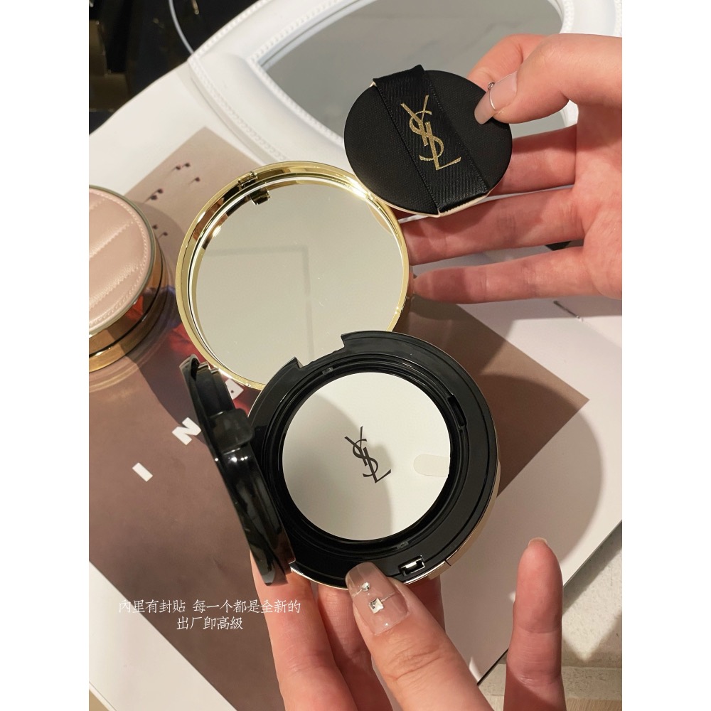 專櫃旗艦店款 聖羅蘭皮革氣墊-細節圖6